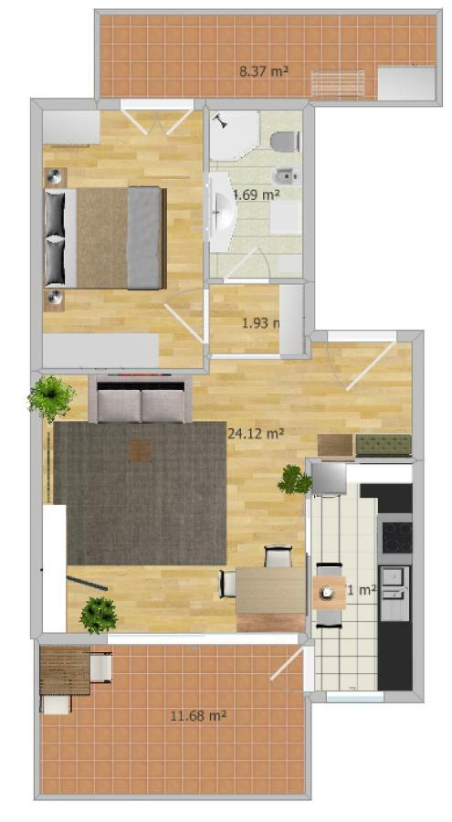 Appartment Trojer 梅拉诺 外观 照片